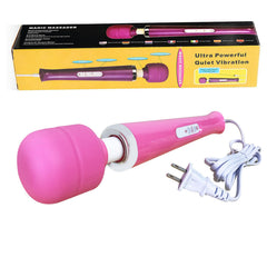 Wrrozz pink massager wand ergonomic handle for easy grip during sessions.