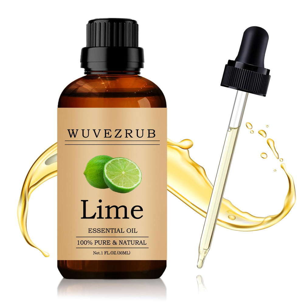 Wuvezrub Aceite Esencial Limón en botella: aroma intenso para difusor.