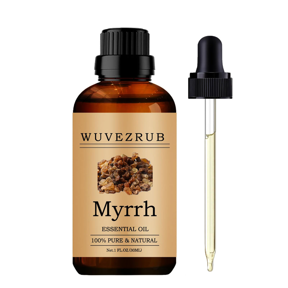 Wuvezrub Myrrh oil bottle 1oz for diffuser aroma and ambiance.