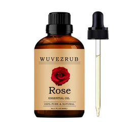 Wuvezrub rose essential oil bottle for aroma diffusion.