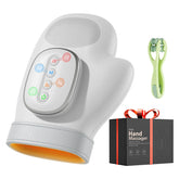 WUX Hand Massager in use with heat compression for hand fatigue relief