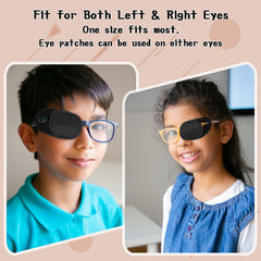 WY LIGHTING LEVEL discreet black eye patch that blends with frames