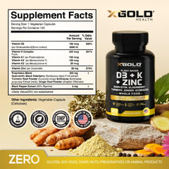 X Gold Health D3 from lichen capsules for plant-based vitamin D.