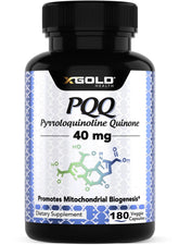 X Gold Health Mitochondrial Energy Optimizer bottle with capsules for daily vitality