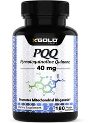 X Gold Health Mitochondrial Energy Optimizer bottle with capsules for daily vitality