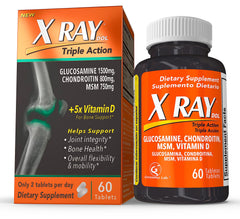 X Ray Dol triple-action bottle front with joint support formula