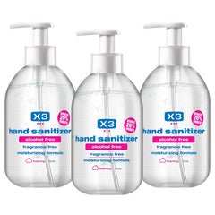 X3 Clean fragrance-free foaming sanitizer bottle front