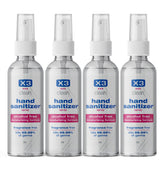 X3 Clean hand sanitizer spray 2oz bottle front view for on-the-go germ protection