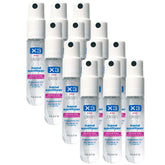 X3 Clean mini hand sanitizer spray with a pocket-size bottle and twist-lock cap for quick on-the-go sanitizing.