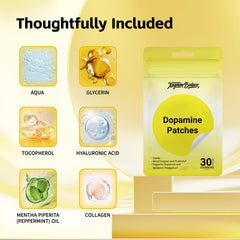 Xagnum Bolace Dopamine Patches on-skin close-up showing ultra-thin, comfortable wear.