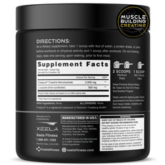 XEELA Creatine powder scoop ready for an easy, consistent workout serving.