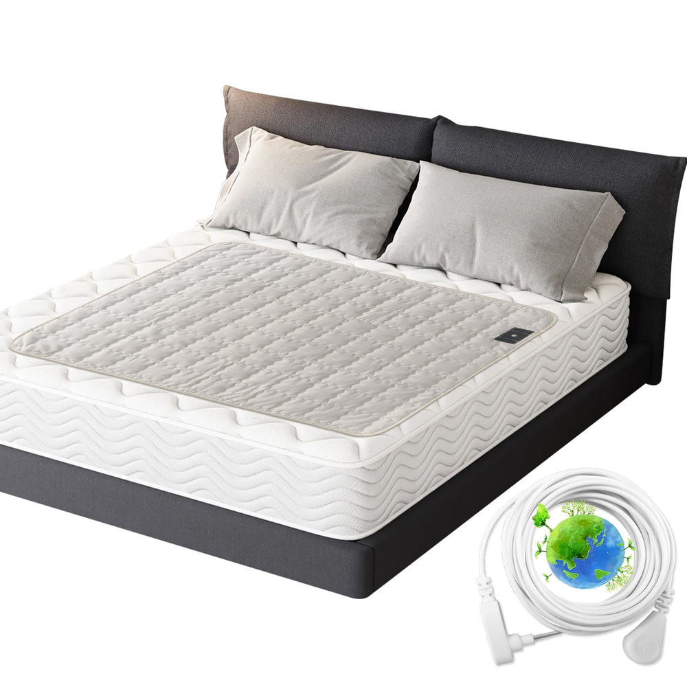 XINHUSU grounding mat bed beige 35x50 promotes restful sleep and skin-friendly comfort.