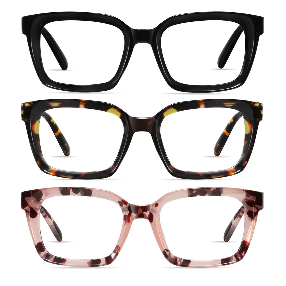 XVXV gafas de lectura oversize con protección de luz azul para visión clara.