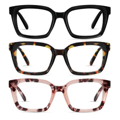 XVXV gafas de lectura oversize con protección de luz azul para visión clara.