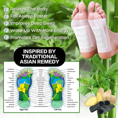 XIWEIOO bamboo vinegar pads soothe tired feet overnight