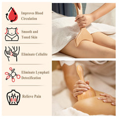 Xokocli twelve-wheel curved roller stick targets deep tissue for soothing relief.