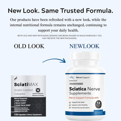 XORYTEN sciatic capsules pour — easy pour for accurate daily dosing.