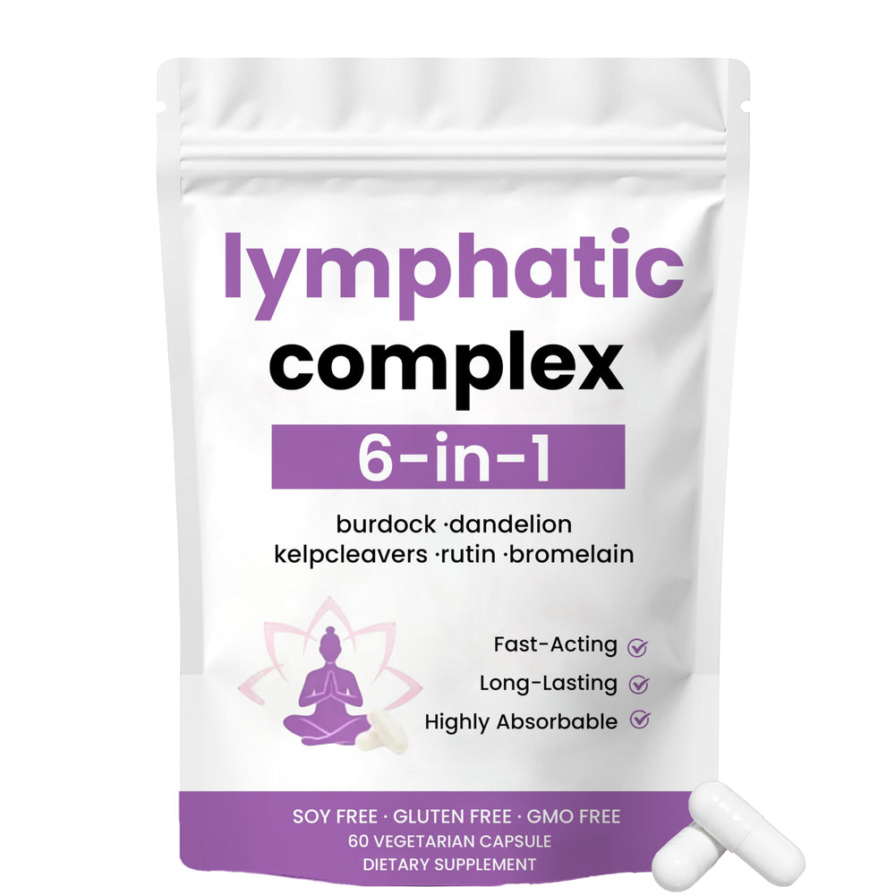 Xsaucy Lymphatic Complex bottle pour supports easy daily intake.