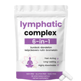 Xsaucy Lymphatic Complex bottle pour supports easy daily intake.