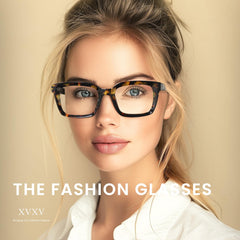 XVXV reading glasses spring hinge design for a comfortable fit on any face.