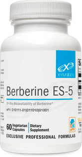XYMOGEN Berberine ES-5 bottle front showing daily capsule use