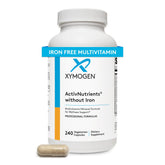 XYMOGEN ActivNutrients Without Iron bottle on counter supports daily wellness