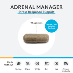 XYMOGEN Adrenal Manager capsules closeup for easy daily use.