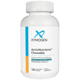 XYMOGEN Children's ActivNutrients mixed berry bottle on the counter, highlighting kid-friendly wellness benefits