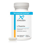 XYMOGEN L-Theanine 400mg bottle promotes calm, non-drowsy focus.