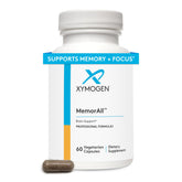 XYMOGEN MemorAll bottle with capsules for daily brain support.