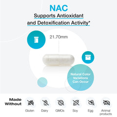 XYMOGEN NAC 600mg label close-up listing dosage