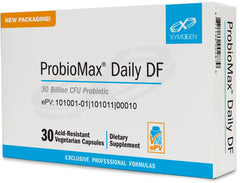 XYMOGEN ProbioMax Daily 30B bottle cap with vegetarian capsules for digestive support