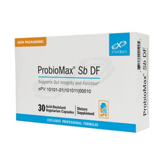 XYMOGEN ProbioMax Sb 35B bottle front showing gut balance potential