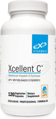 XYMOGEN Xcellent C bottle front, signaling high-potency vitamin C for daily immune support.