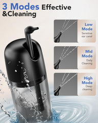 Yakbio IPX7 waterproof ear cleaner; safe use in the shower.