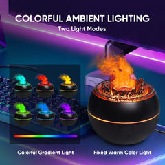 Yaledi Volcano Flame Diffuser top-angle shows compact design.