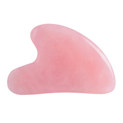 YAMHOHO Gua Sha de cuarzo rosa para rostro, mejora la elasticidad.