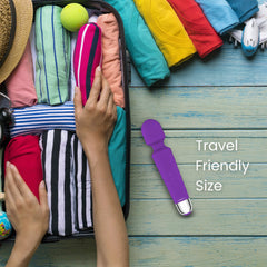 Yarosi wand massager quiet mode display demonstrates 20 patterns for customization.