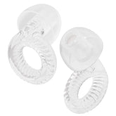 Yawsoy reusable ear plugs with mesh-filter close-up for clearer conversations.