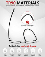 YayGlasz 3-pack reading glasses blue light protection for screens