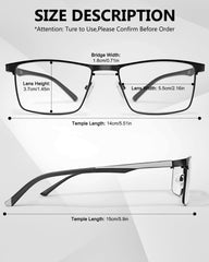 YayGlasz 3-pack reading glasses nose bridge close-up