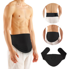 YConnect ostomy belt front view showing discreet support and sleek silhouette