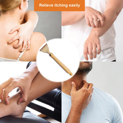 YEHORIN bamboo back scratcher shows natural material texture for sustainable use.