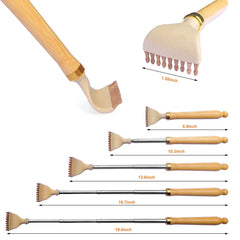 YEHORIN precision-polished wooden head offers gentle skin contact.