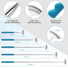 Yeipis back scratcher in-use demonstration with accessible back area.