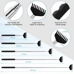 Ergonomic rubber handle provides a comfortable grip during use.