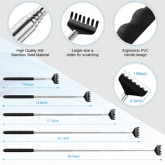 Yeipis rake claw back scratcher in stainless steel.