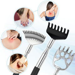 Yeipis rascador espalda 7 dientes, mango ergonómico para un rasca suave