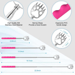 Yeipis rascaespalda acero 304 con mango ergonómico para agarre cómodo.