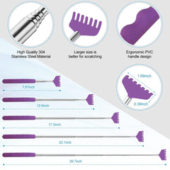 Yeipis rascaespalda con dientes de 7, experiencia de rascado precisa.